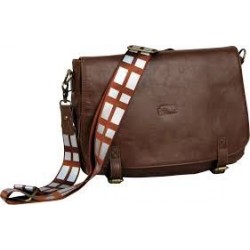 Bolsa Carteiro Chewbacca Star Wars Marrom Couro