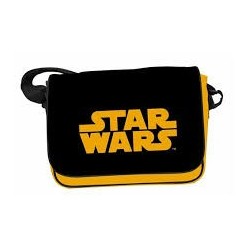 Bolsa Carteiro Preta Star Wars Marrom Couro