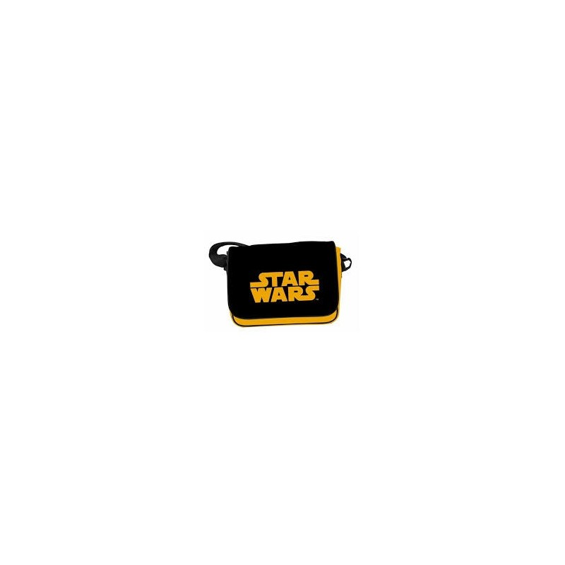 Bolsa Carteiro Preta Star Wars Marrom Couro