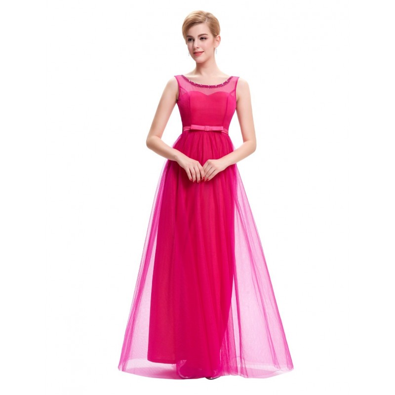vestido longo de festa pink