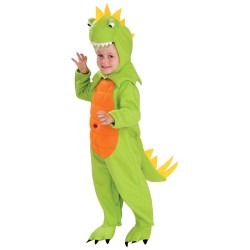 Fantasia Infantil Dinossauro Verde Carnaval Halloween