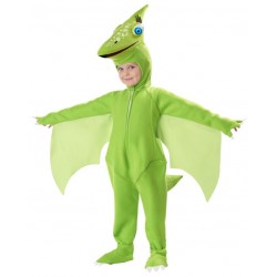 Fantasia Infantil Dinossauro Verde Carnaval Halloween Pteranodon