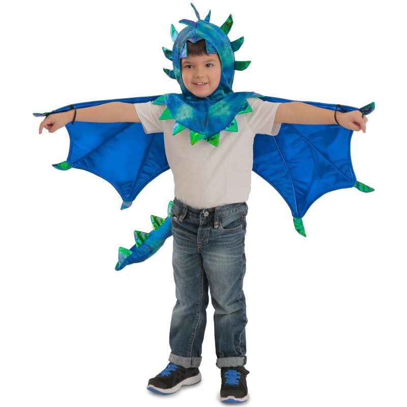 Fantasia Infantil Dragão Azul Meninos Importada