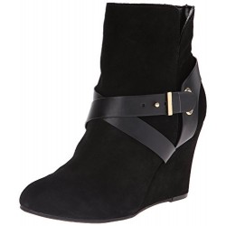 Bota Feminina Ankle Boot Preta Salto Plataforma