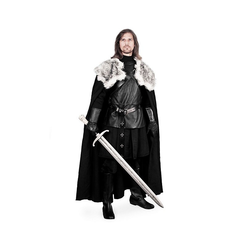 Fantasia Jon Snow Luxo Game Of Thrones Traje Masculino para Cosplay Festa a Fantasia Halloween