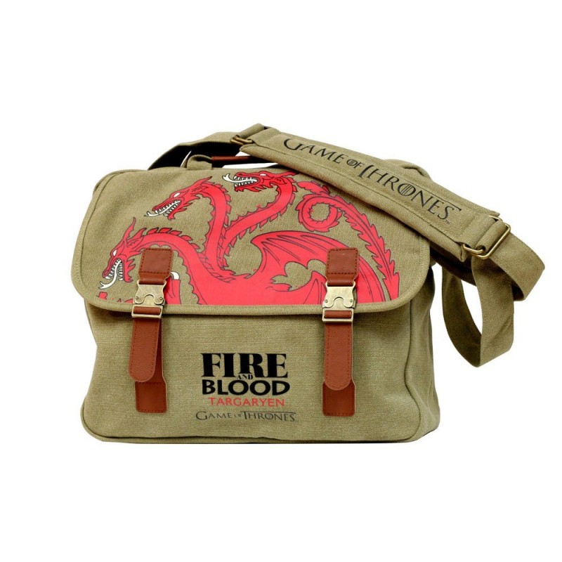 Bolsa Tecido Game of Thrones Dragões Targaryen Geek 