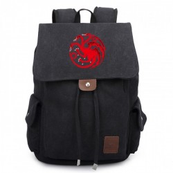 Mochila Preta Série Game of Thrones Casa Targaryen