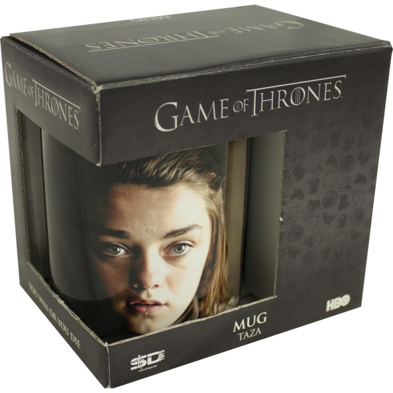 Caneca Cerâmica Aria Stark Game of Thrones Geek