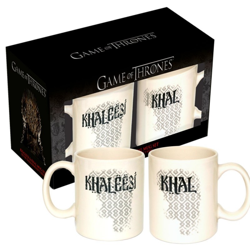 Kit Canecas de Café Game of Thrones Khaleesi & Khal Geek Casal