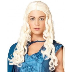 Peruca Feminina Daenerys Targaryen Game Of Thrones Festa Halloween Adulto