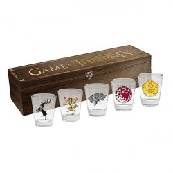 Conjunto de Copos de Tequila Game of Thrones com Caixa 5un