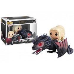 Boneco Funko Pop Vinil Game of Thrones Daenerys Targaryen Montando Drogon Geek