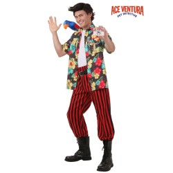 Fantasia Masculina Adulto Ace Ventura Halloween Festa a Fantasia Carnaval