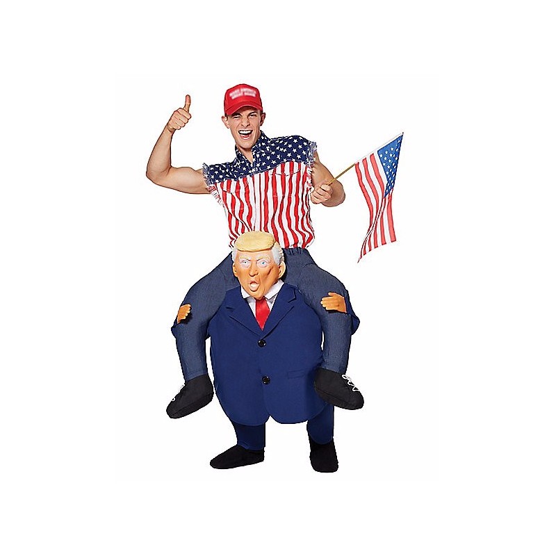 Fantasia Adulto Montando no Trump Halloween Festa a Fantasia Carnaval