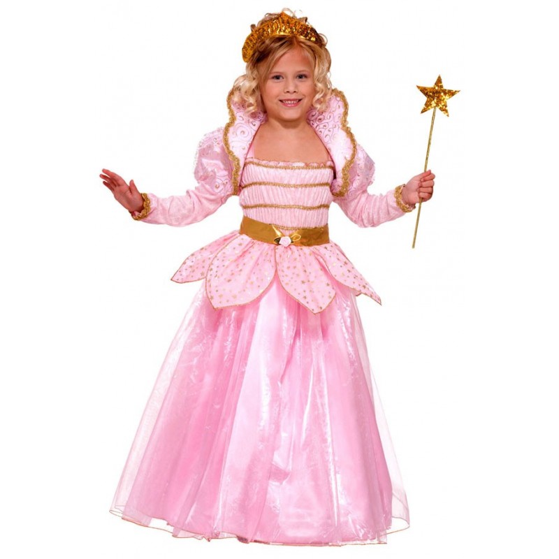 Fantasia Infantil Meninas Fada Madrinho Rosa Luxo Carnaval Festa Halloween Importado
