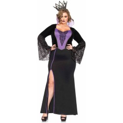 Fantasia Adulto Feminina Rainha Má Plus Size Halloween Carnaval