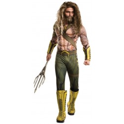 Fantasia Masculina Adulto Aquaman Halloween Carnaval Cosplay Festa