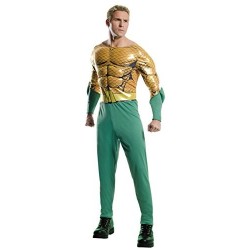 Fantasia Masculina Adulto Aquaman Halloween Carnaval Festa