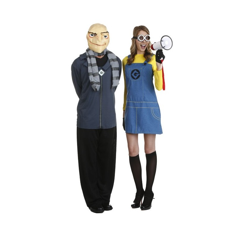 Fantasia Casal Gru e Minion Meu Malvado Favorito Halloween Carnaval