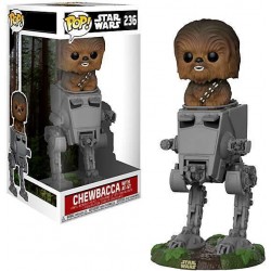 Boneco Figure Star Wars O Último Jedi Chewbacca com AT-ST Pop Vinil Geek