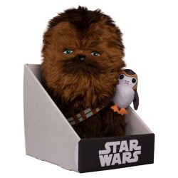 Pelúcia Chewbacca e Porg Star Wars O Último Jedi Geek