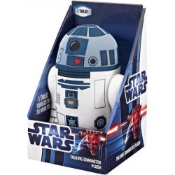 Star Wars Brinquedo Squeaker de pelúcia R2-D2 de 23 cm, Brinquedo para  animais de estimação de pelúcia R2-D2 de 9 polegadas
