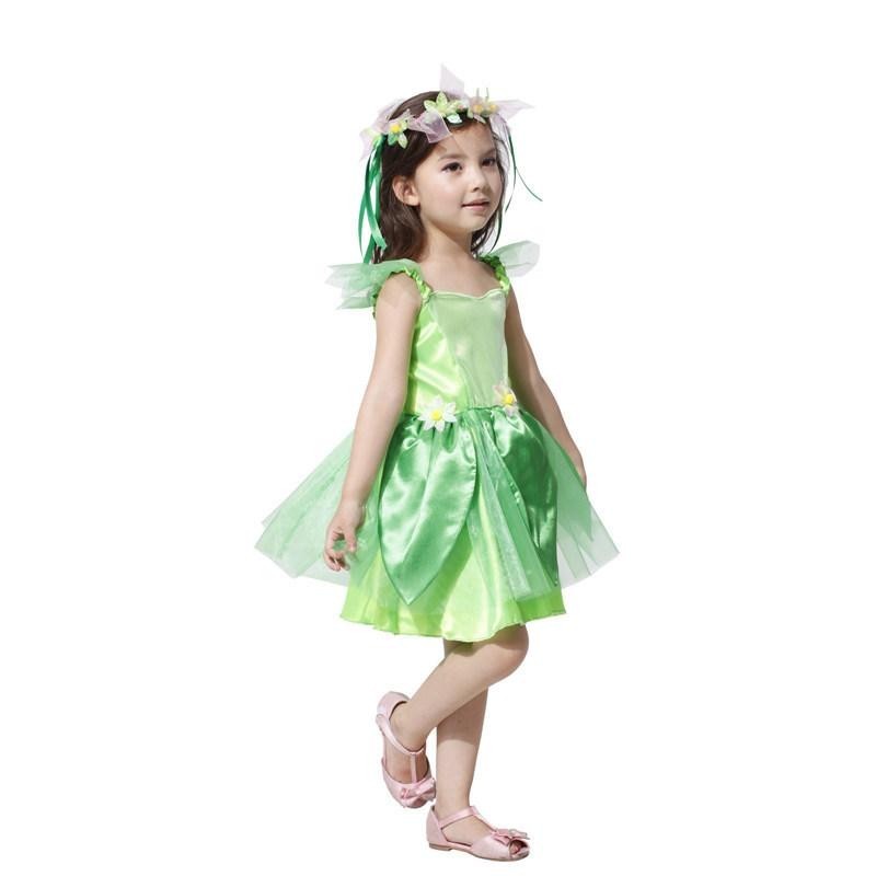 Fantasia para festas de halloween infantil, conjunto de vestido