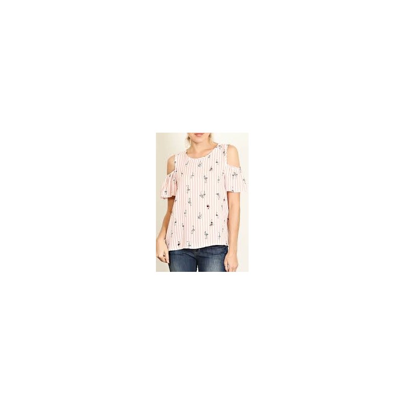 Blusa Feminina Estampada Flamingos Importada