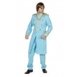 Fantasia Masculina Adulto Beatles Sgt Pepper's Halloween Azul