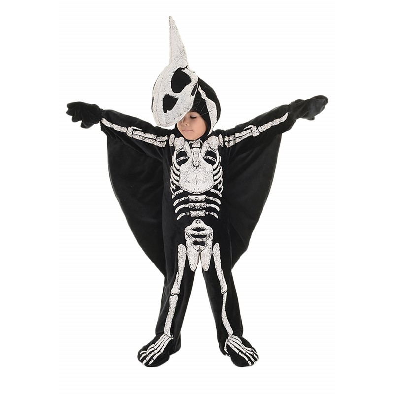 Fantasia Dinossauro Esqueleto Infantil de Halloween