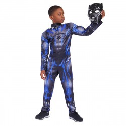 Fantasia Infantil Meninos Pantera Negra Halloween Carnaval