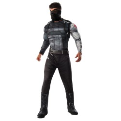 Fantasia Masculina Guerra Civil Winter Soldier Luxo Cosplay Halloween