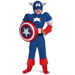 Fantasia Infantil Capitão América Os Vingadores Carnaval Halloween