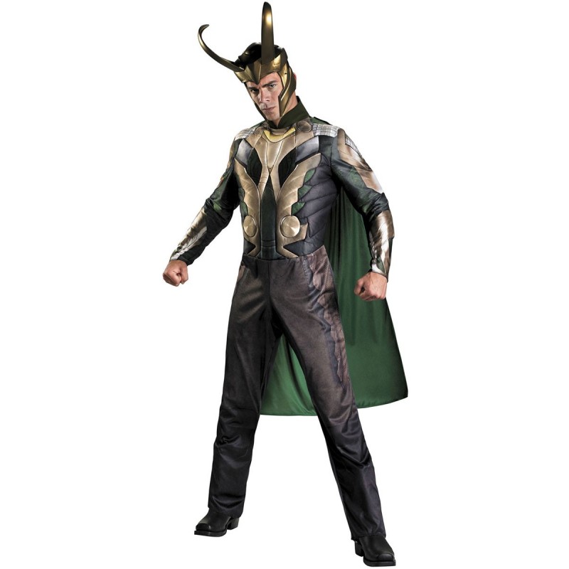 Fantasia Masculina Loki Marvel Cosplay Halloween Carnaval Geek