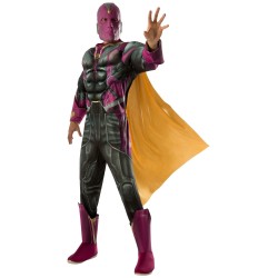 Fantasia Masculina Vision Vingadores Cosplay Halloween Carnaval