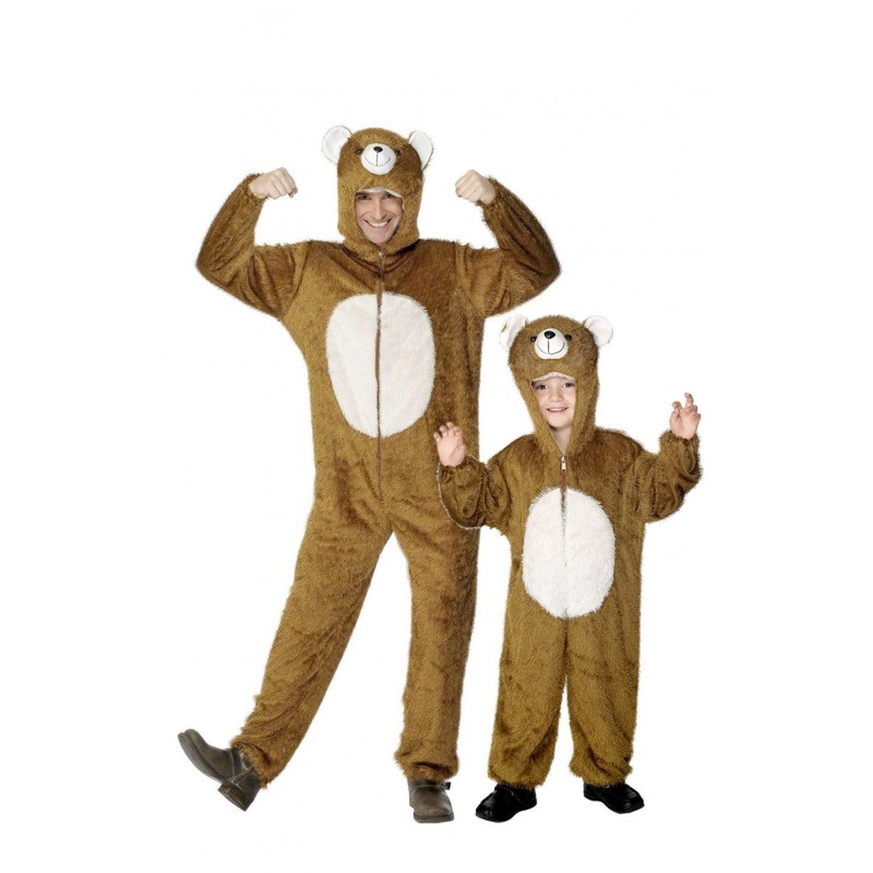 Fantasia Adulto Pai e Filho Urso Halloween Carnaval