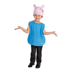 Fantasia Infantil Meninos George Pig Halloween Carnaval