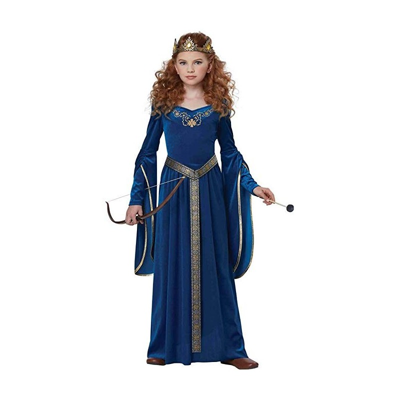 vestido princesa medieval infantil