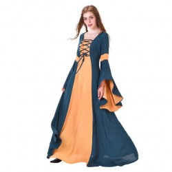 Fantasia Adulto Feminina Mulher Medieval Vitoriana Halloween Cosplay Festa