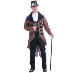 Fantasia Masculina Steampunk Cosplay Vitoriano Halloween Carnaval