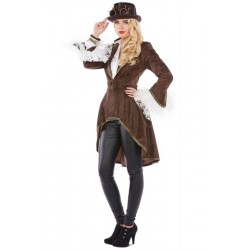 Fantasia Feminina Dama Steampunk Halloween Cosplay Carnaval