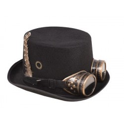 Chapéu Steampunk Unissex Retrô Adulto Fantasia Cosplay Halloween Carnaval