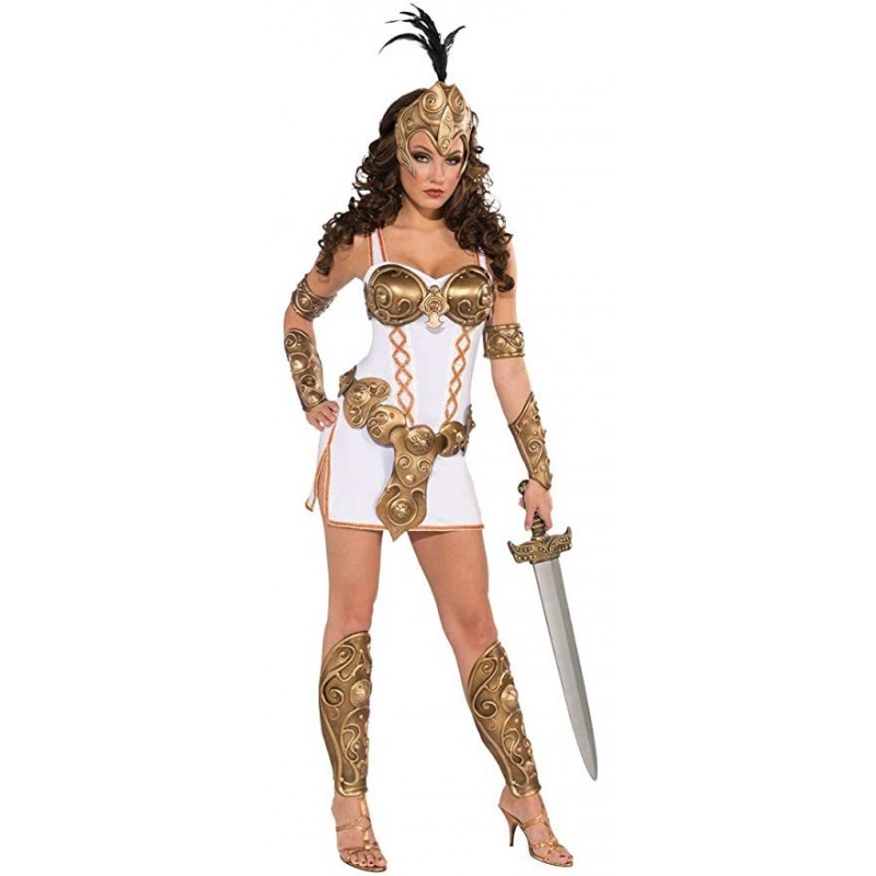 Fantasia Feminina Adulto Rainha Guerreira Viking Halloween Carnaval