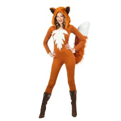Fantasia Adulto Feminina Raposa Sexy Fox Halloween Carnaval