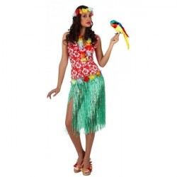 Fantasia Feminina Havaiana Tropical Carnaval Festa a Fantasia Halloween