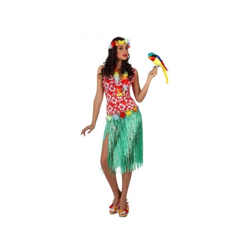 Fantasia Feminina Havaiana Tropical Carnaval Festa a Fantasia Halloween