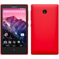 Nokia X Android 4.1 WCDMA Dual-core Bar Telefone w / 4.0 "Screen, Wi-Fi e Bluetooth - Preto + Vermelho