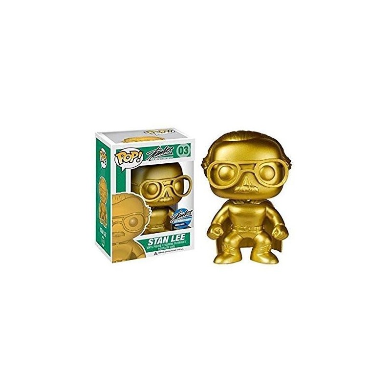 Boneco Funko Pop Vinil Stan Lee Ouro Geek Colecionável