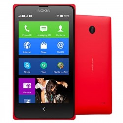 Nokia X Android 4.1 WCDMA Dual-core Bar Telefone w / 4.0 "Screen, Wi-Fi e Bluetooth - Preto + Vermelho