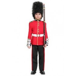 Fantasia Infantil Meninos Guarda Real Londres Halloween Carnaval